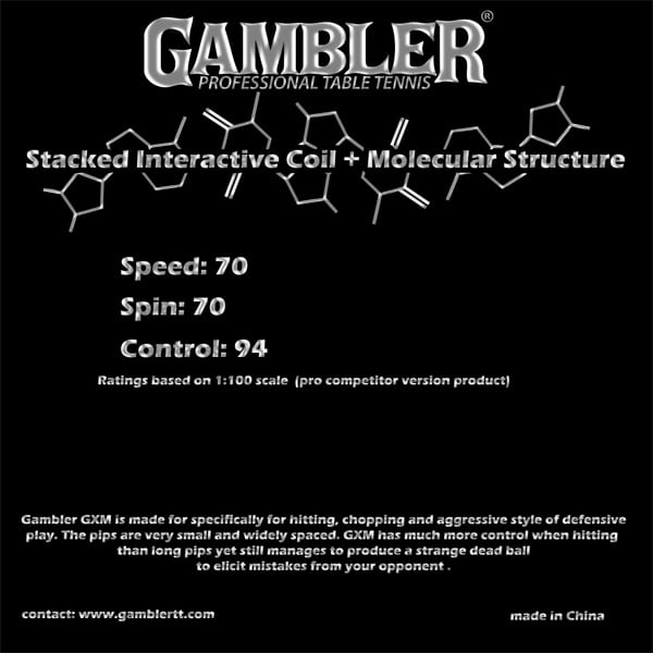 GAMBLER GXM OH-TORO BACK